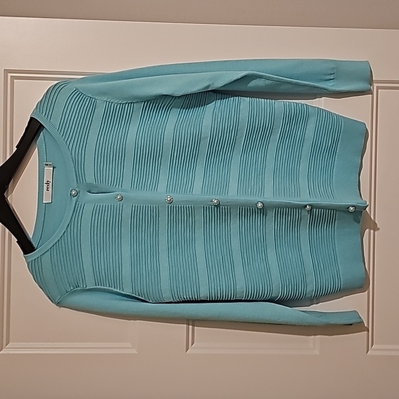 New Redy Pearled Women's Cardigan sz small - Picture 4 of 8